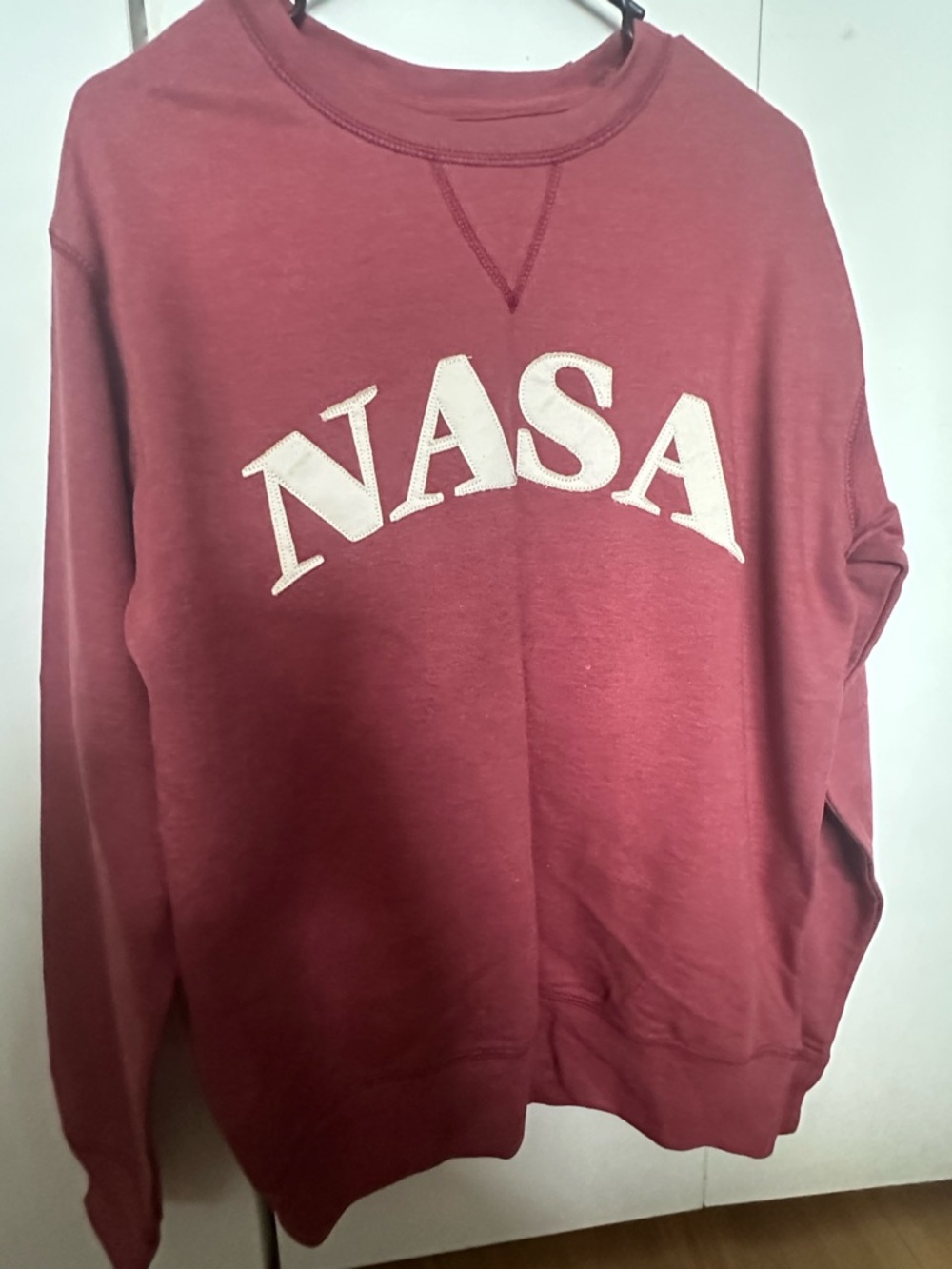 NASA Crewneck Sweatshirt - Burgundy